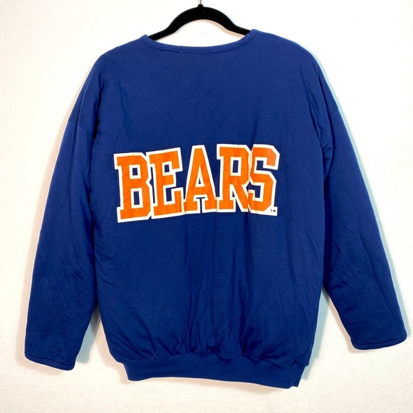1980s Vintage NFL Chicago Bears Big Spell-Out Reversible Crew Neck Sweatshirt - Picture 14 of 14